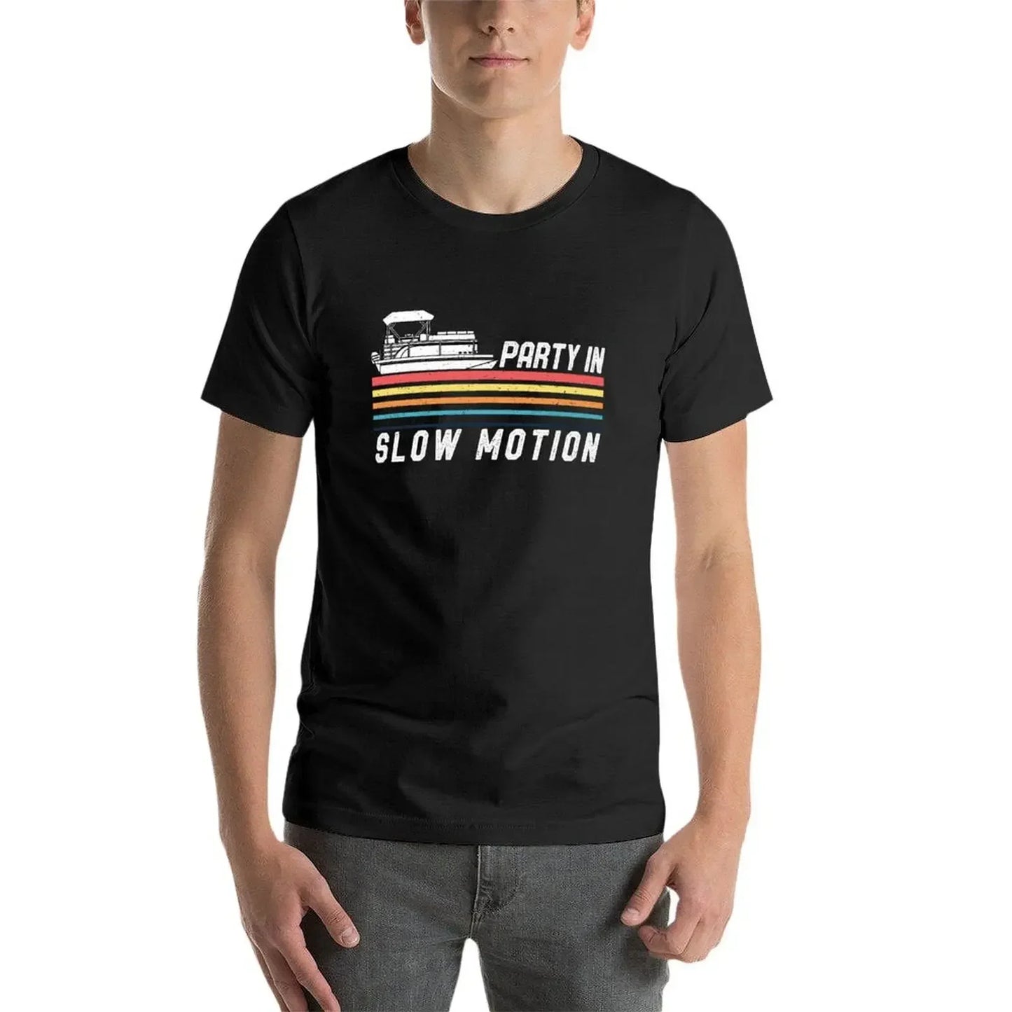 Vintage Pontoon Captain Slow Motion T-Shirt