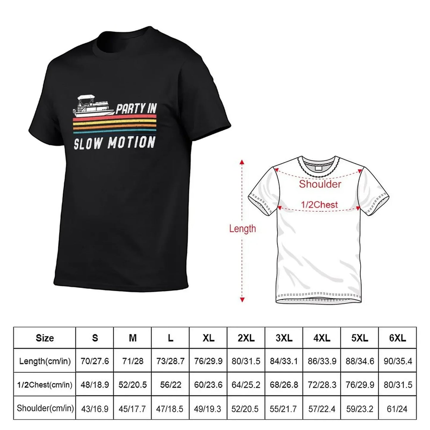 Vintage Pontoon Captain Slow Motion T-Shirt