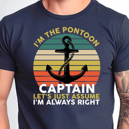 In The Pontoon Captain T Shirt